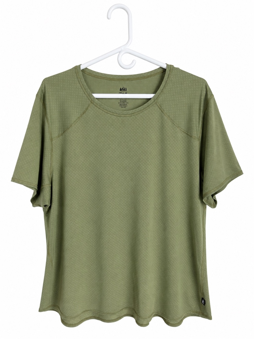 REI women’s Olive Green Short Sleeve Performance Tee 3XL